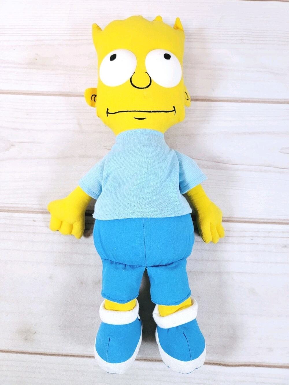 Vintage The Simpsons Bart Simpson Doll 1990 Matt Groening 16” Blue Shirt